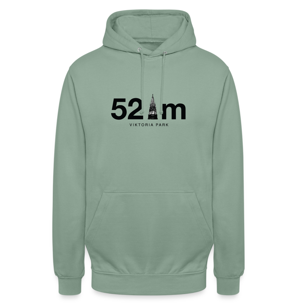 52 m Viktoria Park - Unisex Hoodie - Graugrün