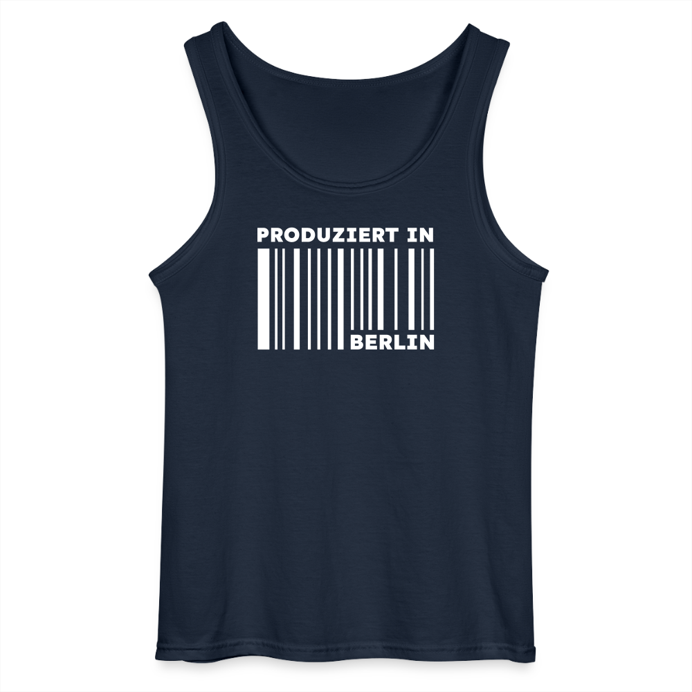 PRODUZIERT IN BERLIN - Männer Tank Top - Navy