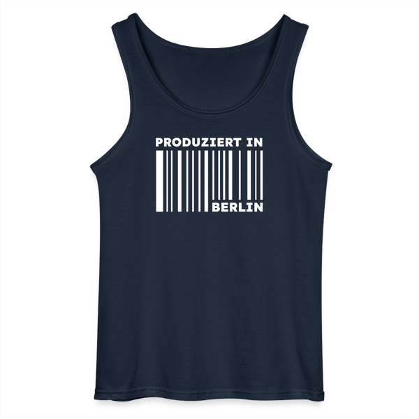 PRODUZIERT IN BERLIN - Männer Tank Top - Navy