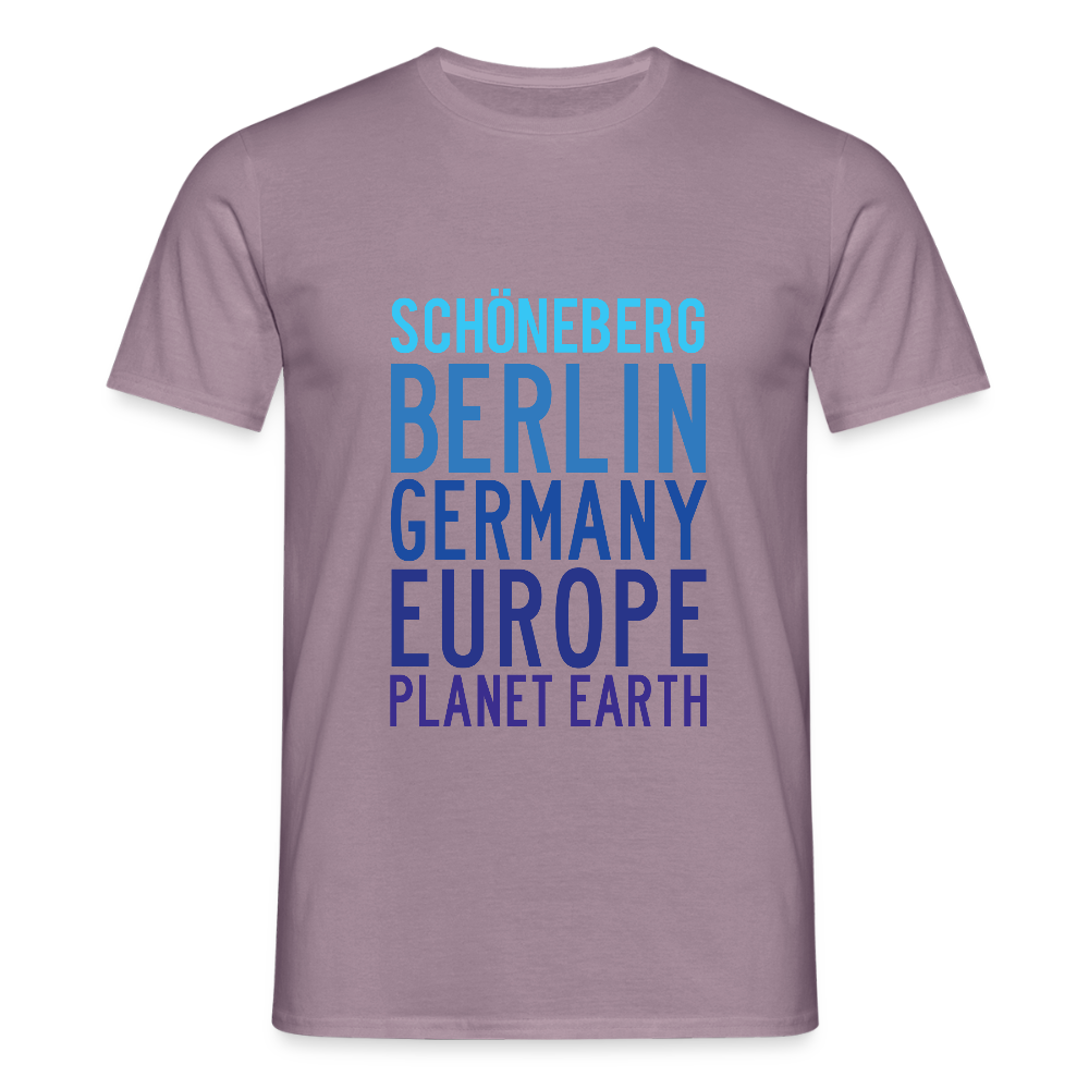 Schöneberg Planet Earth - Männer Premium T-Shirt - Lilagrau