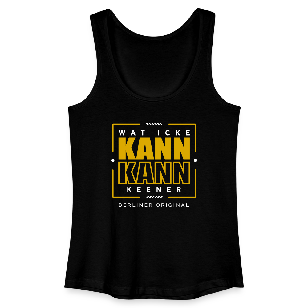 Wat Icke Kann, Kann Keener - Frauen Bio Tank Top - Schwarz