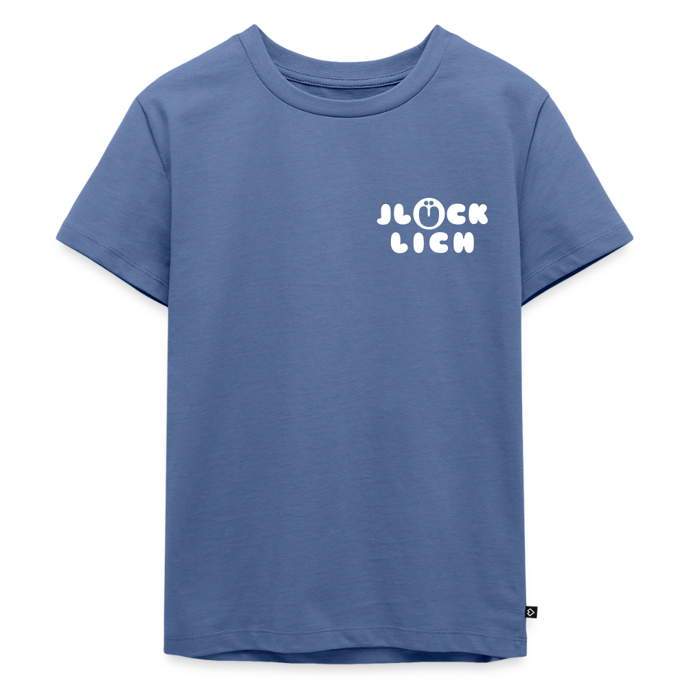 Jlücklich - Kinder Premium T-Shirt - Taubenblau