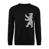 Berliner Bär im Netz - weiß - Unisex Pullover - Schwarz