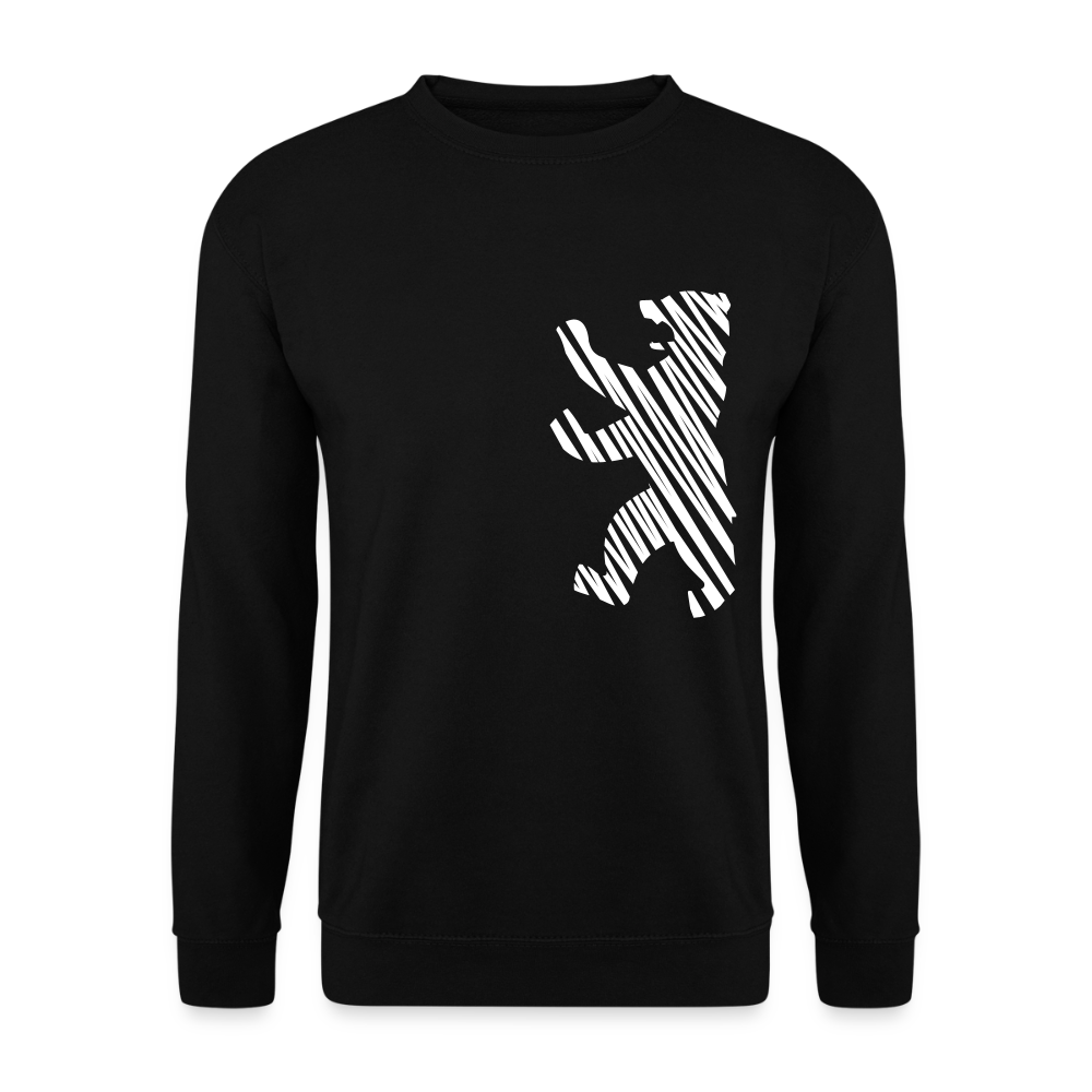 Berliner Bär im Netz - weiß - Unisex Pullover - Schwarz