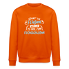 Könnt' ick fliejen, wär ick zu faul zum Flüjelschlagen - Unisex Bio Sweatshirt - Tieforange