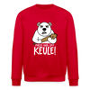 Pass ma uff Keule -Unisex Bio Sweatshirt - Rot