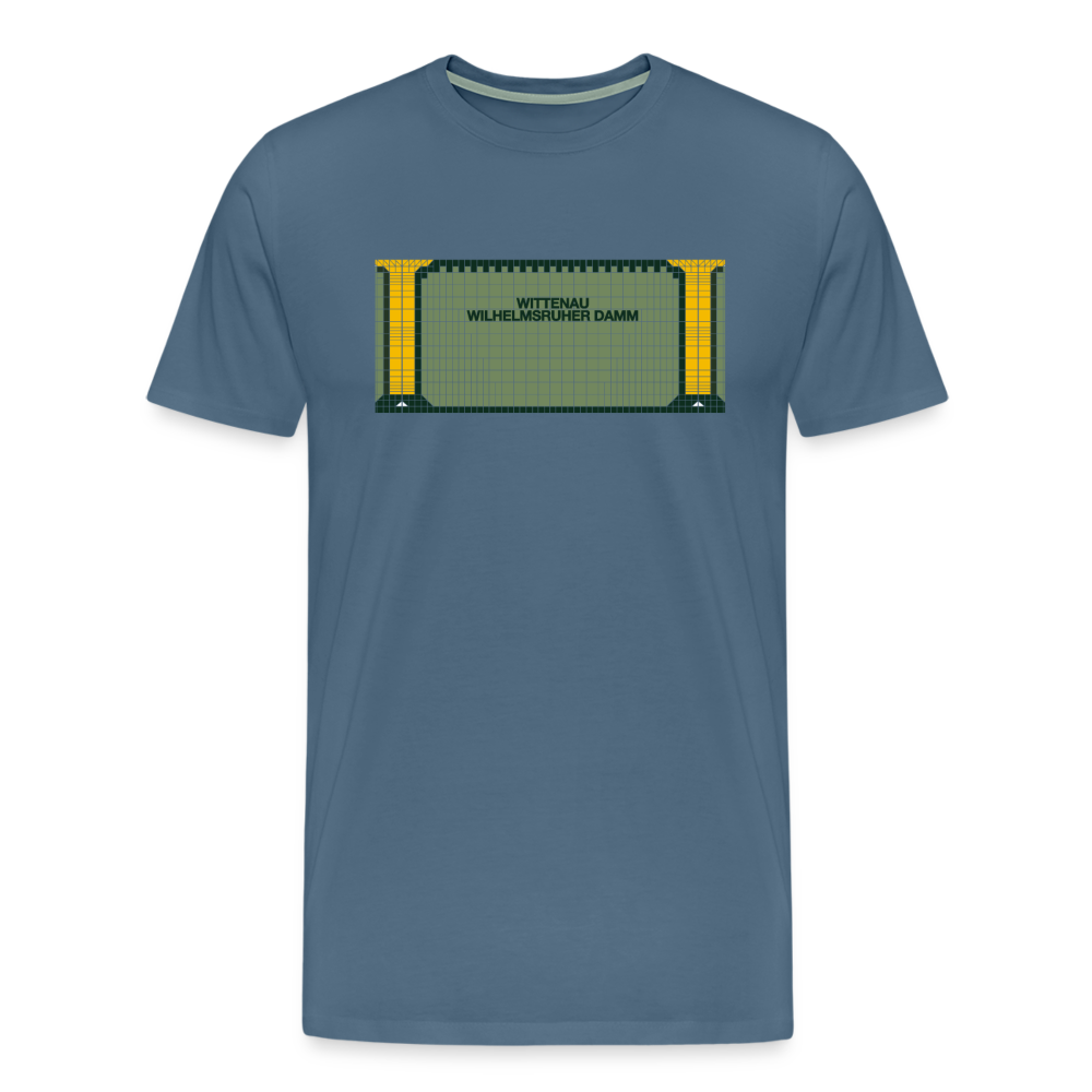 Wittenau Wilhelmsruher Damm - Männer Premium T-Shirt - Blaugrau