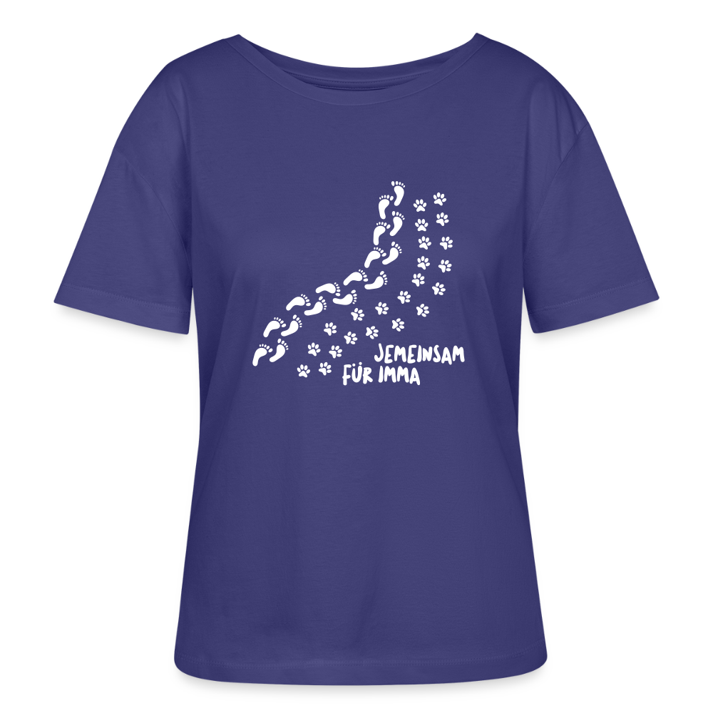Jemeinsam Für Imma - Relaxed Rundhals Frauen Bio-T-Shirt - Dämmerung