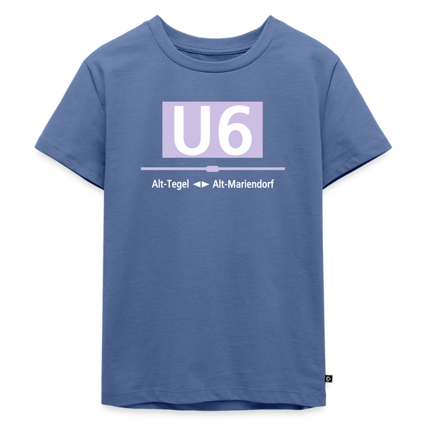 U6 - Kinder Premium T-Shirt - Taubenblau