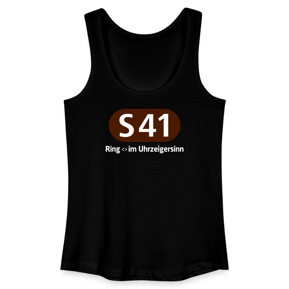 S41 - Frauen Bio Tank Top - Schwarz