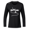Aus der Stadt - Frauen Sport Langarmshirt - Schwarz