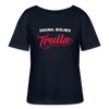 Trulla - Relaxed Rundhals Frauen Bio-T-Shirt - Navy