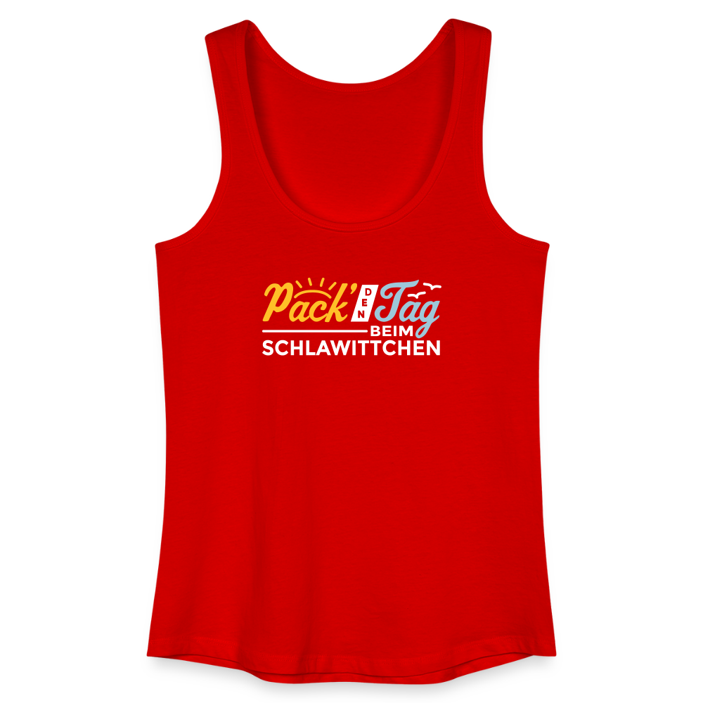 Pack' den Tag beim Schlawittchen - Frauen Bio Tank Top - Rot