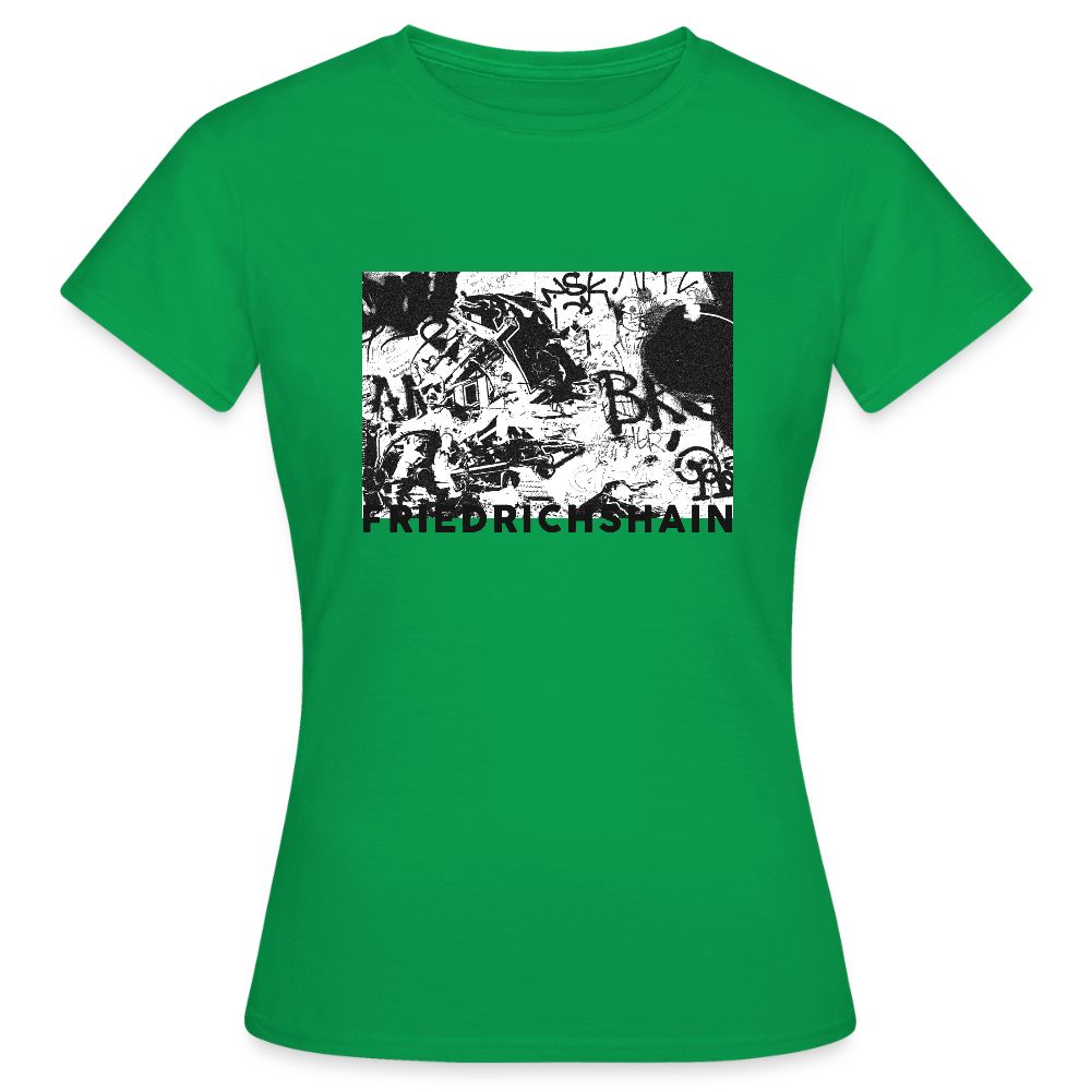Friedrichshain Graffiti - Frauen Premium T-Shirt - Kelly Green