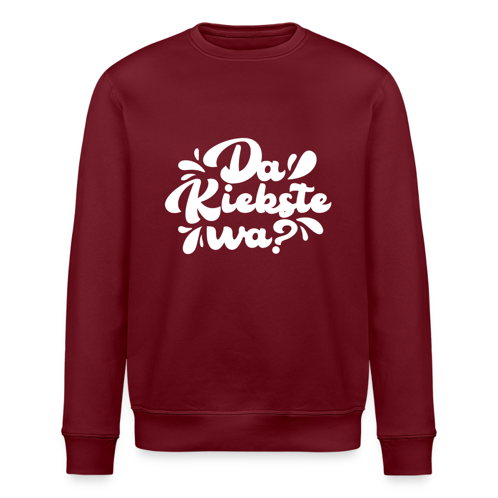 Kiekste - Unisex Bio Sweatshirt - Burgunderrot