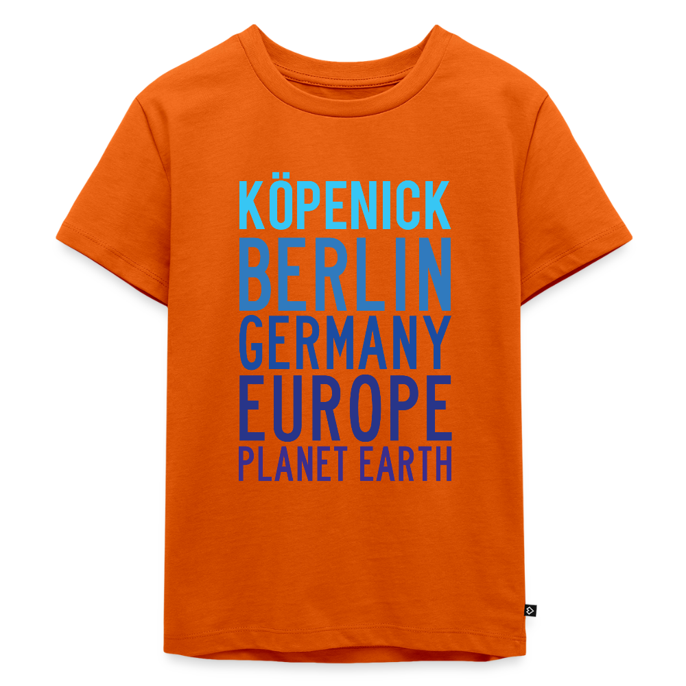 Köpenick Planet Earth - Kinder Premium T-Shirt - Orange