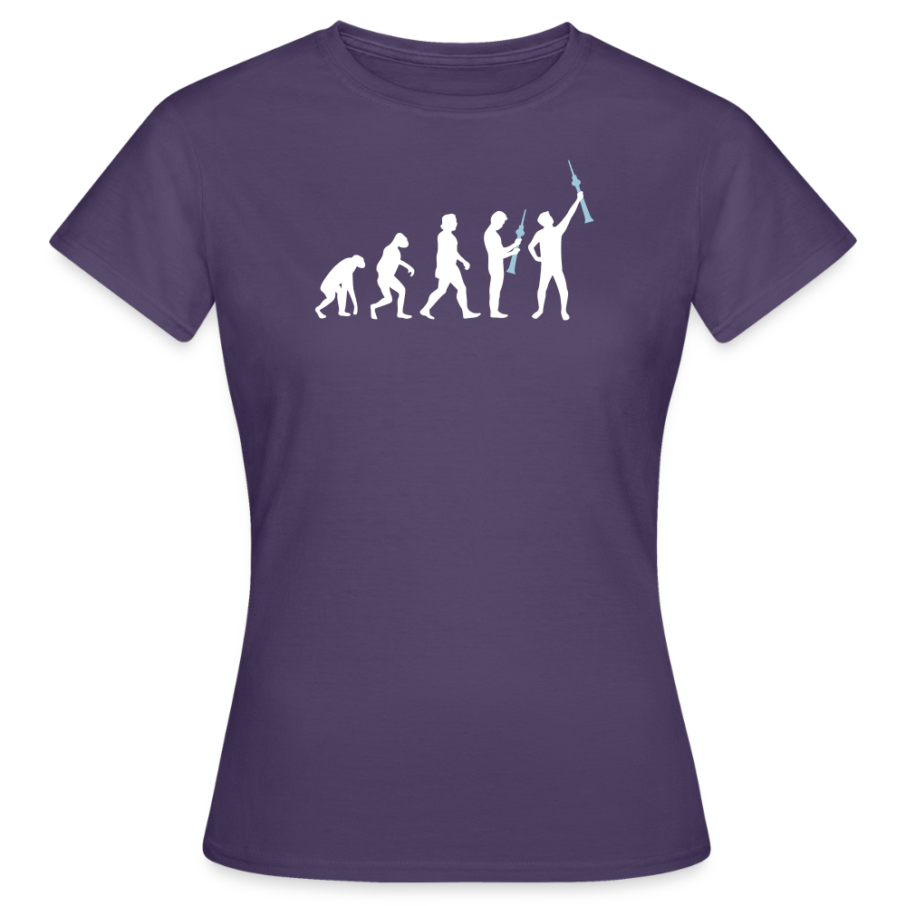 Evolution - Frauen Premium T-Shirt - Dunkellila