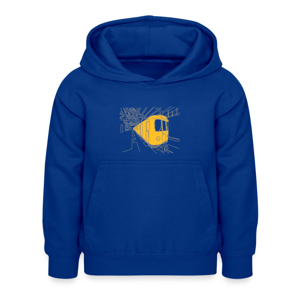 U-Bahn in Linien - Kinder Hoodie - Royalblau