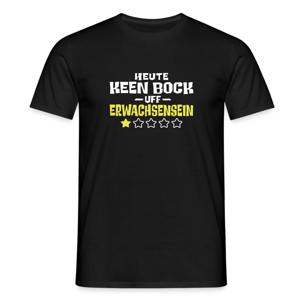 Keen Bock uff Erwachsensein - Männer Premium T-Shirt - Schwarz
