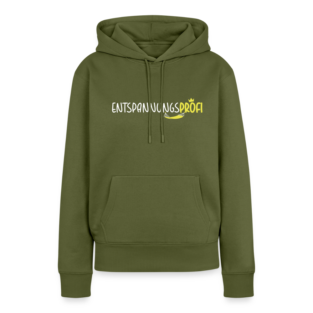 Entspannungsprofi - Frauen Premium Hoodie - Khaki