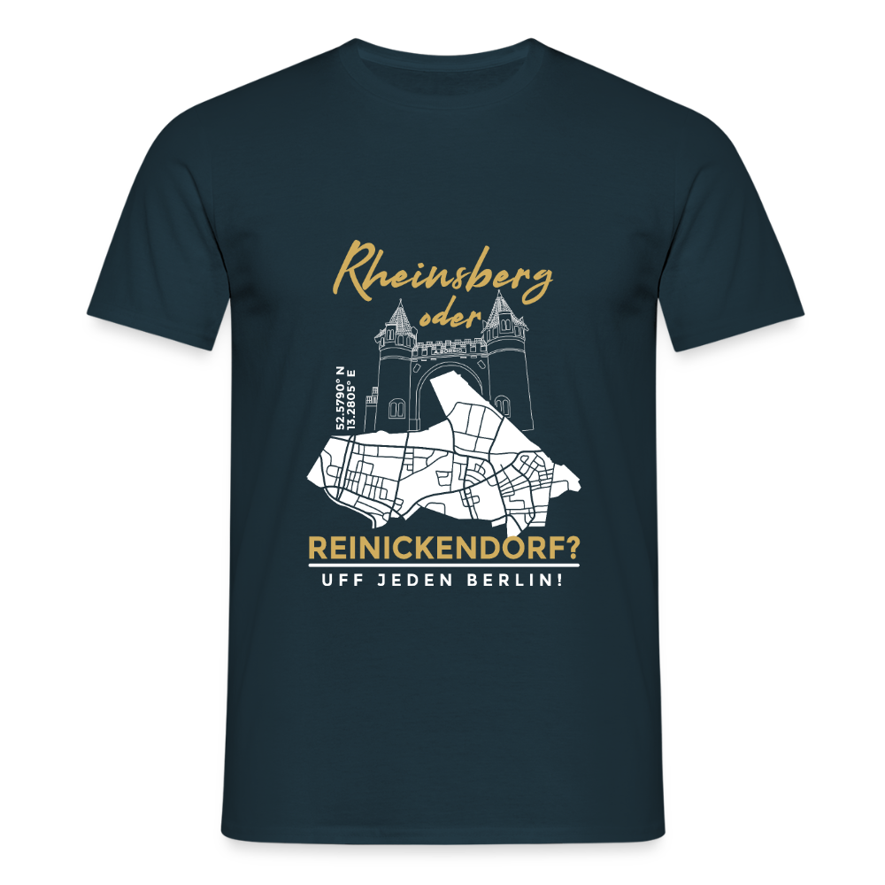 Rheinsberg Oder Reinickendorf - Männer Premium T-Shirt - Navy