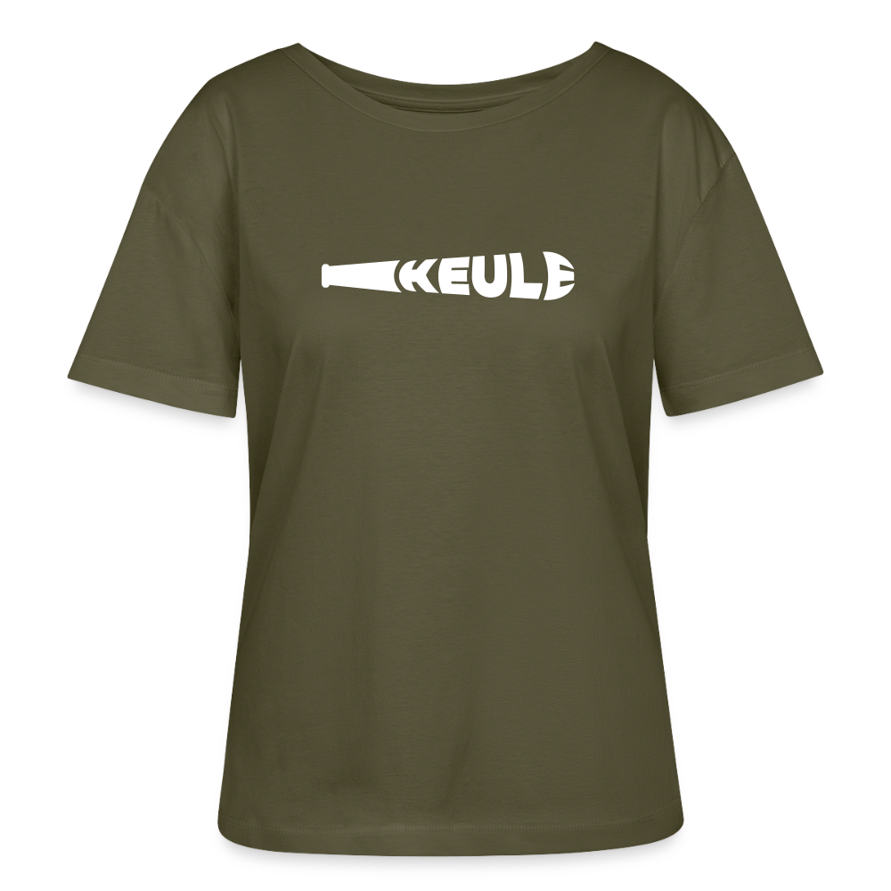 Keule - Relaxed Rundhals Frauen Bio-T-Shirt - Khaki