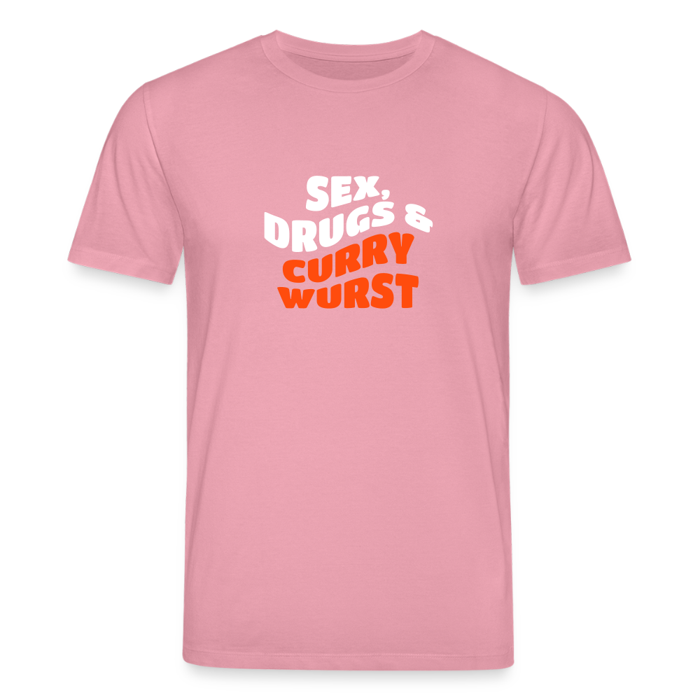 Sex, Drucks & Currywurst - Unisex Bio T-Shirt - Lila Traum