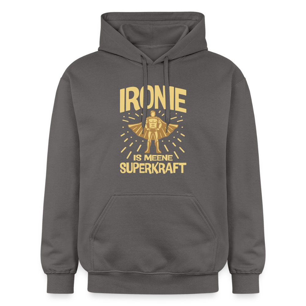 Ironie is meene Superkraft! - Hoodie - Dunkelgrau