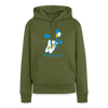 Der Bär fliegt - Frauen Premium Hoodie - Khaki