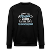 Könnt' ick fliejen, wär ick zu faul zum Flüjelschlagen - Unisex Bio Sweatshirt - Schwarz
