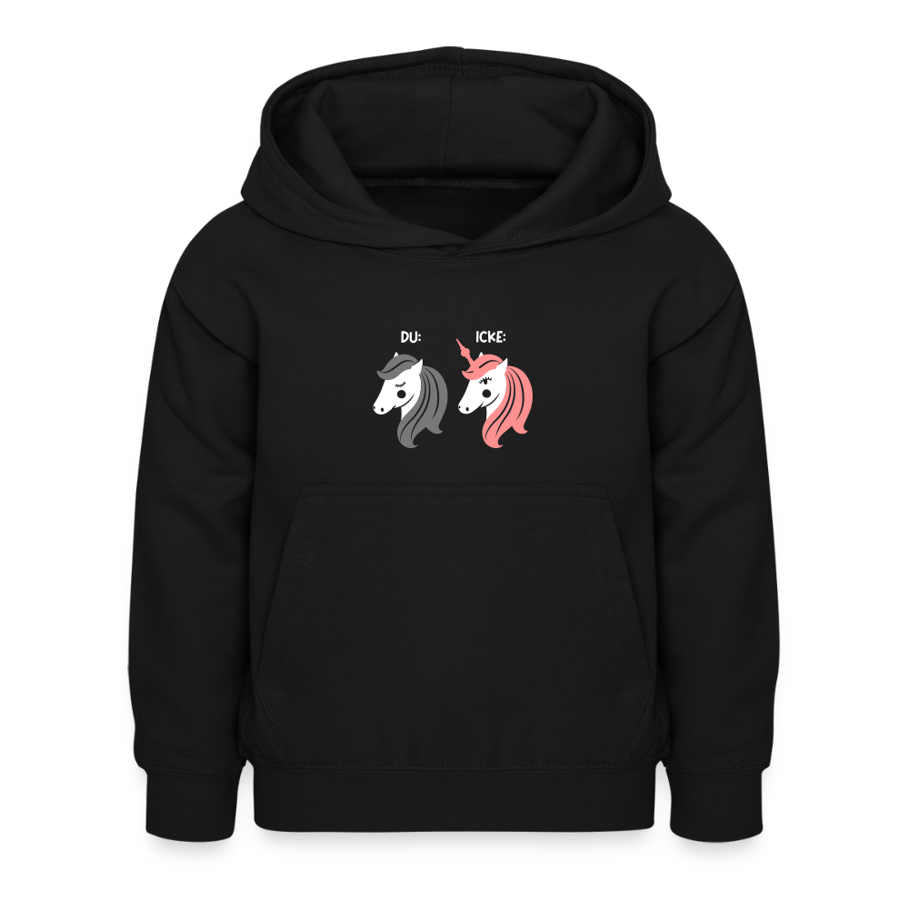 Berliner Einhorn - Kinder Hoodie - Schwarz