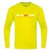 Bin uff Bier-Diät! (schon 3 Tage valorn) - Männer Sport Langamshirt - Neongelb