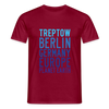 Treptow Planet Earth - Männer Premium T-Shirt - Ziegelrot