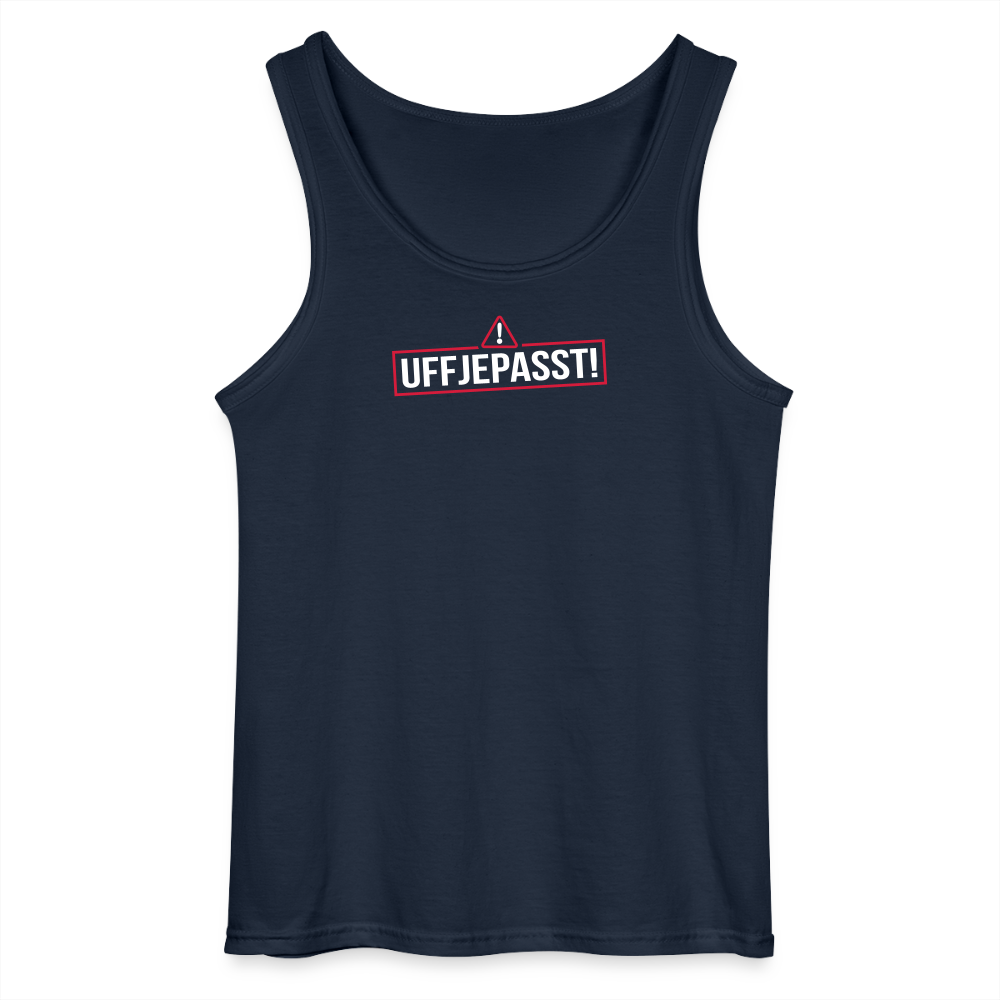 Uffjepasst! - Männer Tank Top - Navy