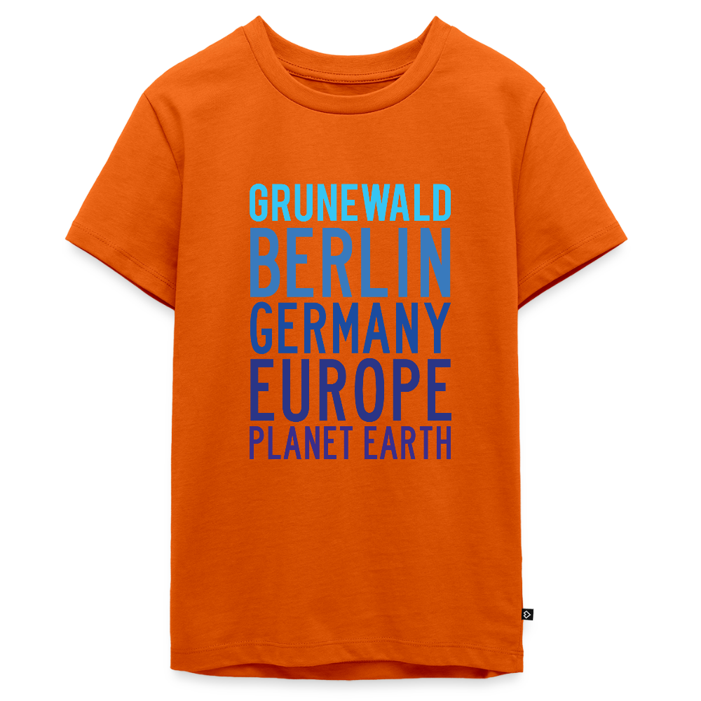 Grunewald Planet Earth - Teenager Premium T-Shirt - Orange 