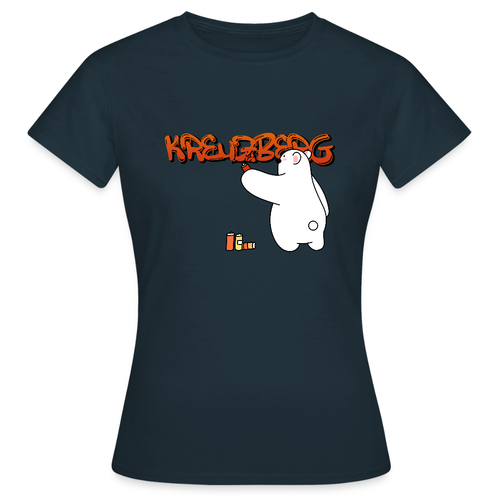 Kreuzberg Graffiti - Frauen Premium T-Shirt - Navy