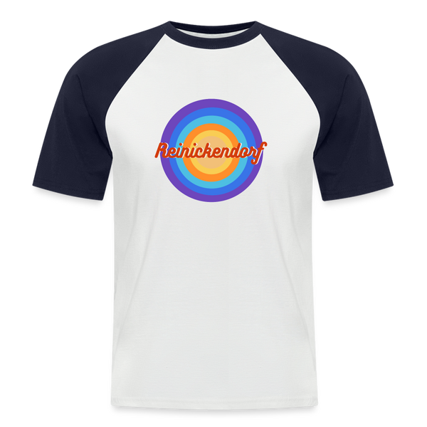 Reinickendorf retro - Männer Baseball T-Shirt - Weiß/Navy