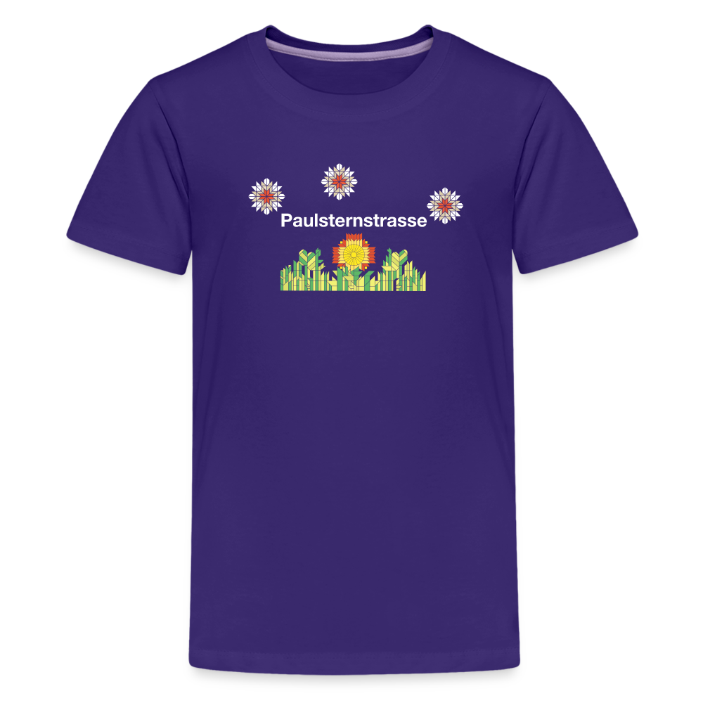 Paulsternstrasse - Teenager Premium T-Shirt - Lila