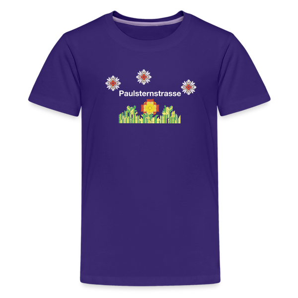Paulsternstrasse - Teenager Premium T-Shirt - Lila