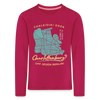 Chalkidiki oder Charlottenburg - Kinder Langarmshirt - dunkles Pink