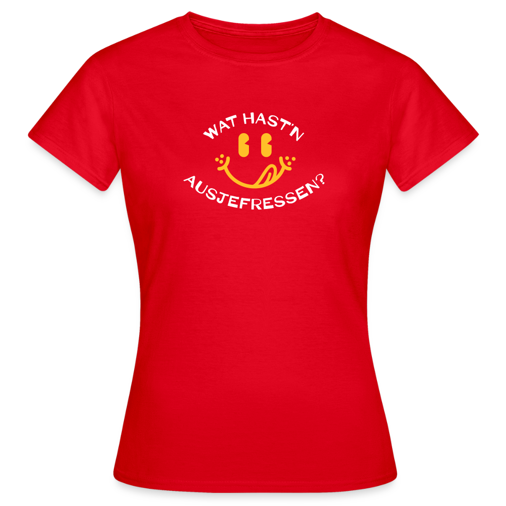 Wat Hast’n Ausjefressen - Frauen Premium T-Shirt - Rot