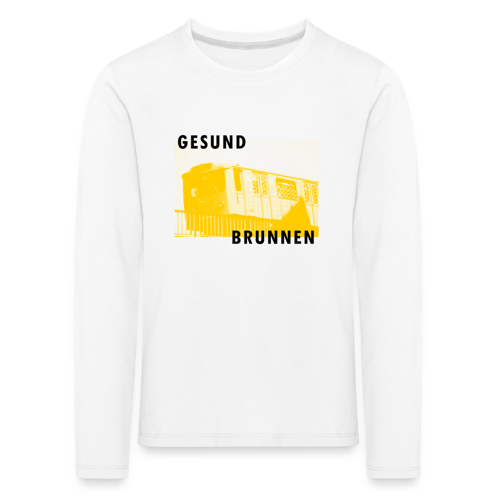 Gesundbrunnen Metro - Kinder Langarmshirt - Weiß