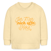Jeh mah nich uffn Keks gelb - Baby Bio Pullover - Creme