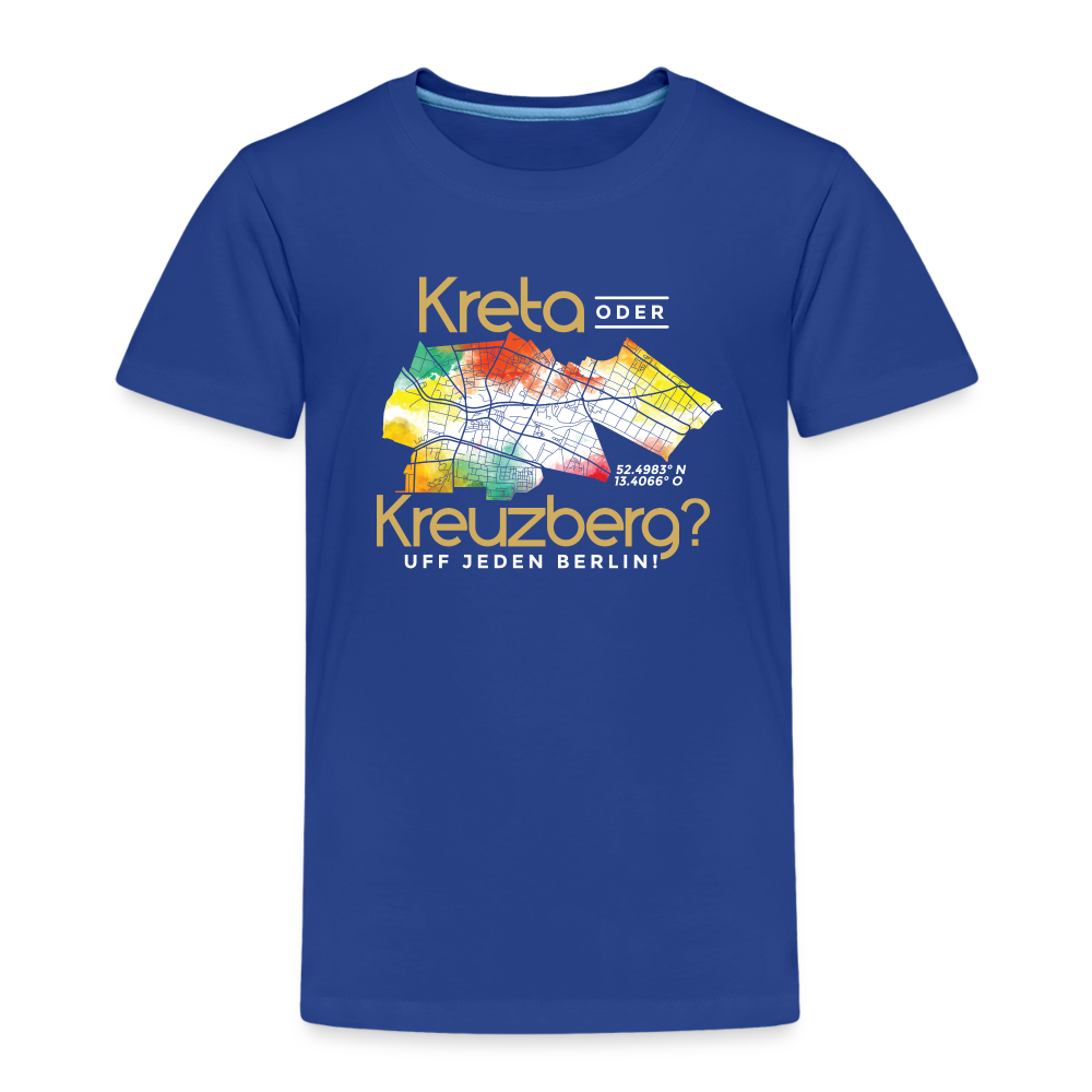 Kreta oder Kreuzberg - Kinder Premium T-Shirt - Königsblau