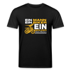 Ein Mann, Ein Biker, Ein Berliner - Unisex Bio T-Shirt - Schwarz