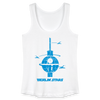 Berlin Stars - Blau - Frauen Bio Tank Top - Weiß