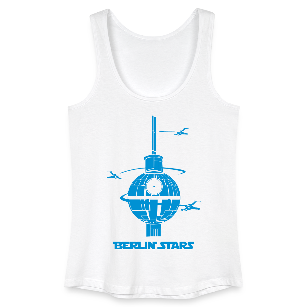 Berlin Stars - Blau - Frauen Bio Tank Top - Weiß