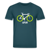 Berlin Hipster Bike - Unisex Bio T-Shirt - Dunkles Petrol