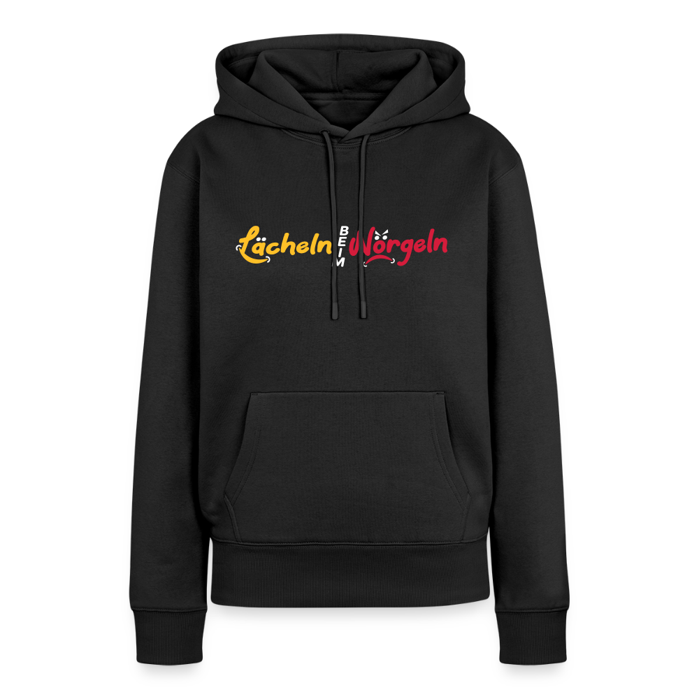 Lächeln beim Nörgeln - Frauen Premium Hoodie - Schwarz