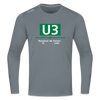 U3 - Männer Sport Langamshirt - Grau
